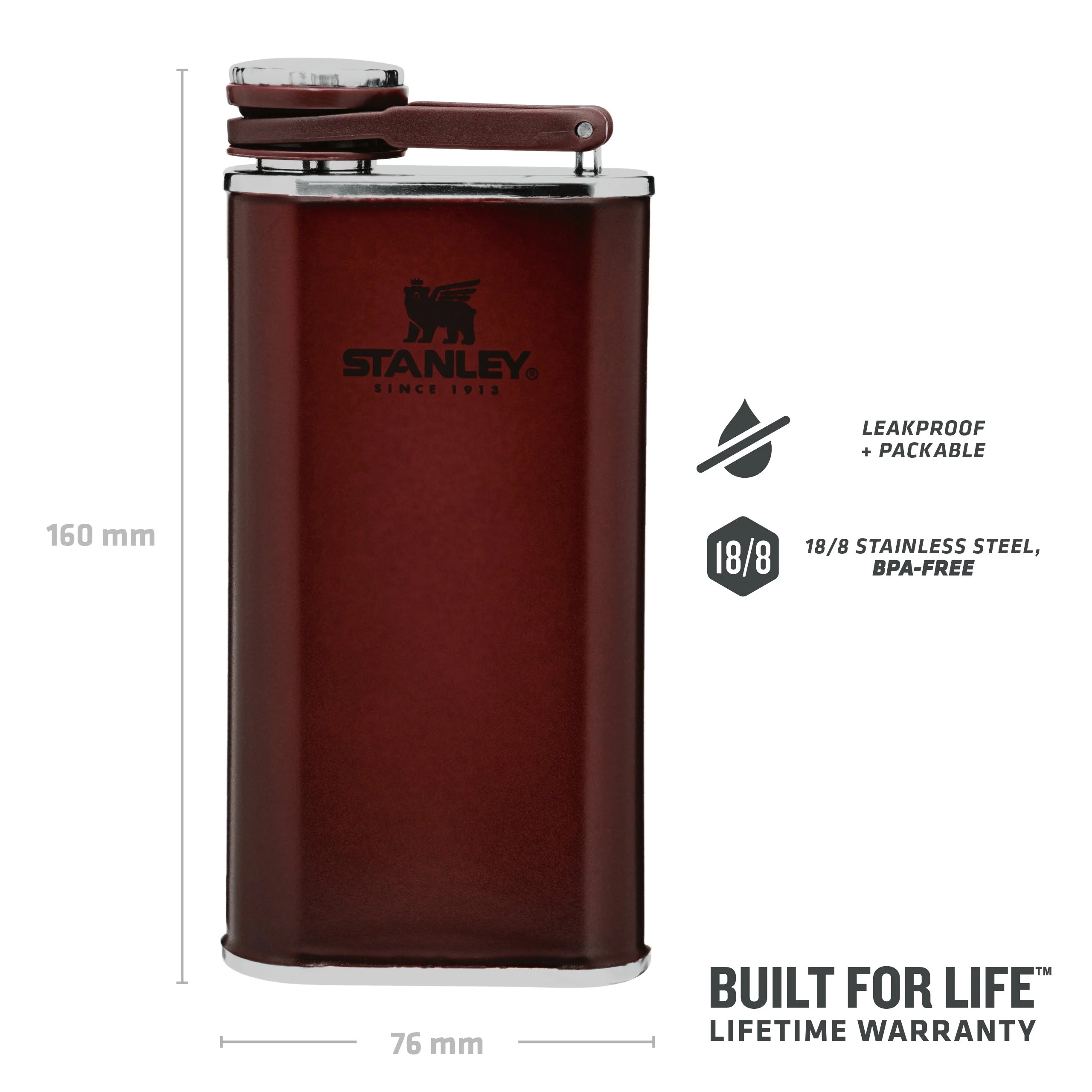 Classic Easy Fill Wide Mouth Flask | 0.23L - Image 14