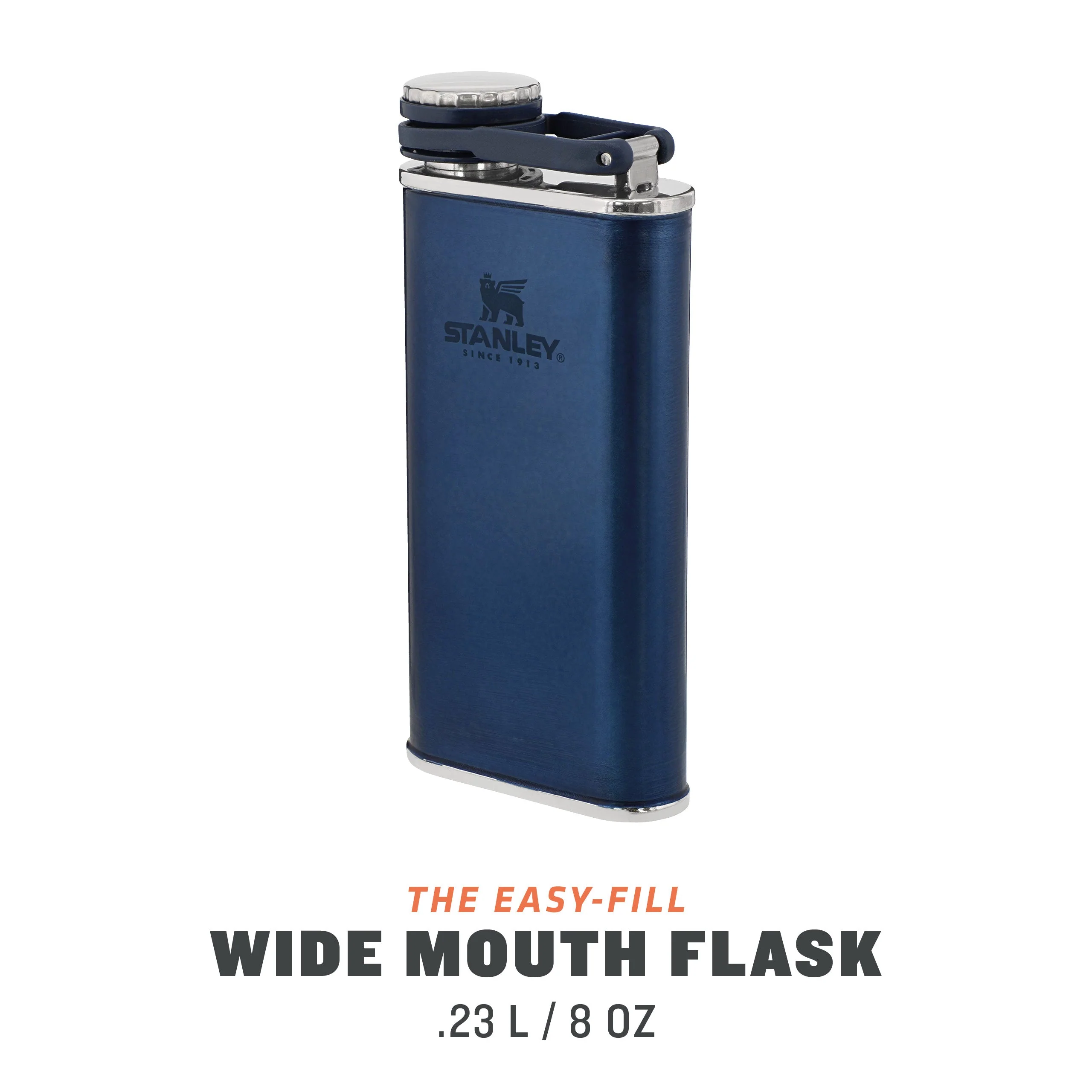 Classic Easy Fill Wide Mouth Flask | 0.23L - Image 9