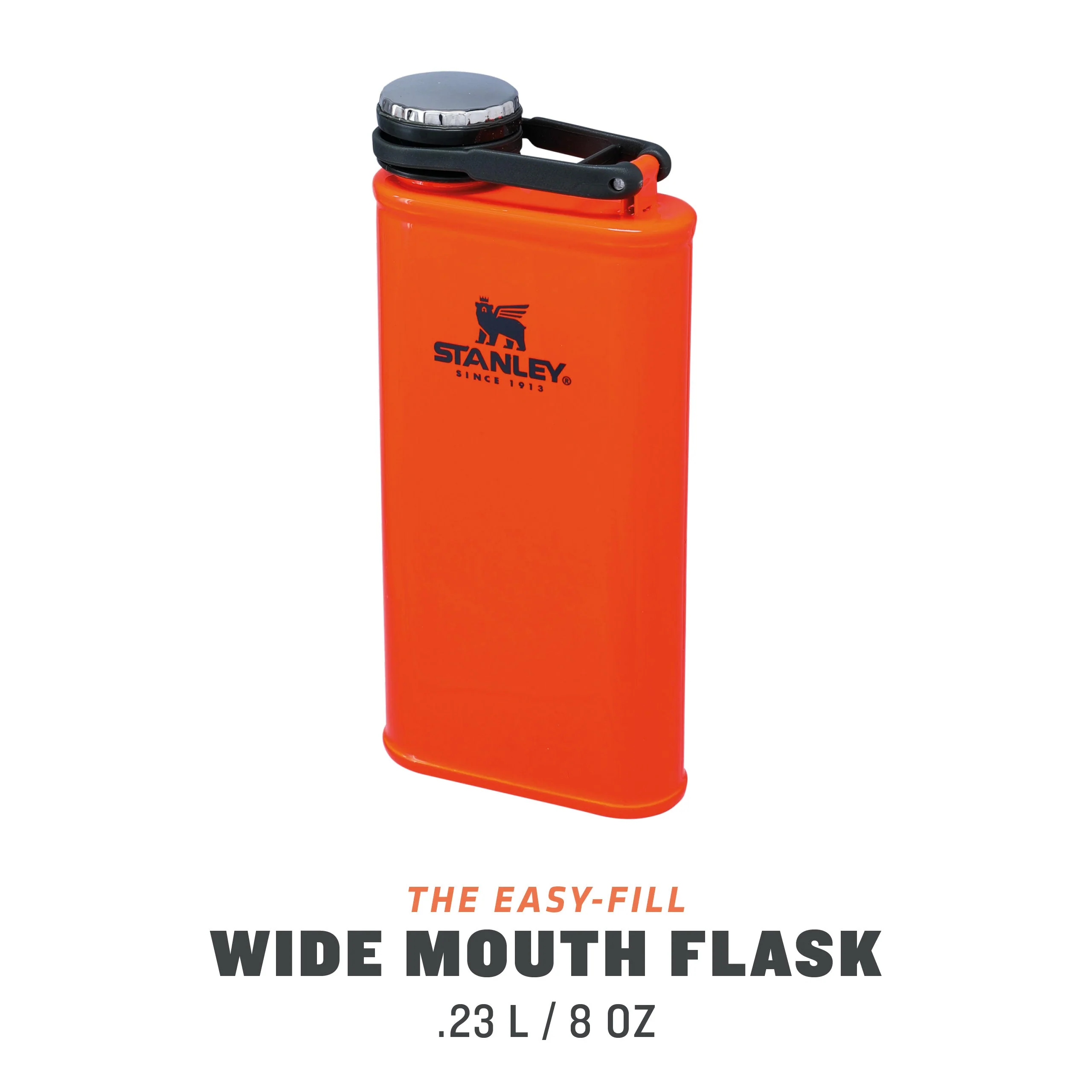 Classic Easy Fill Wide Mouth Flask | 0.23L - Image 3